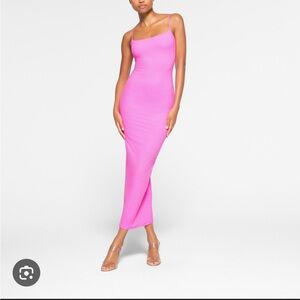 Size small Skims fits everybody long slip dress in colour neon orchid